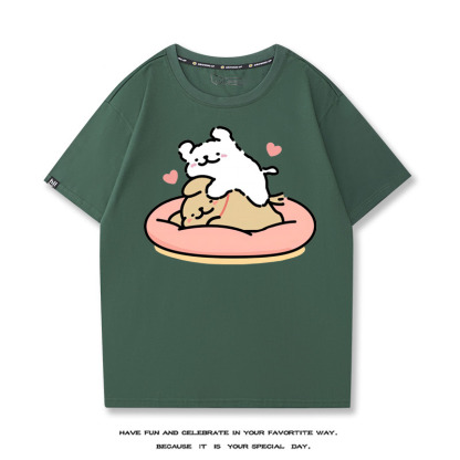 線條小狗 2024親子情侶男女同款 T恤