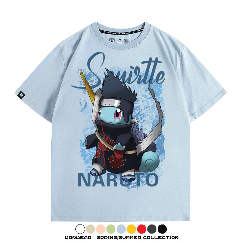 精靈寶可夢聯名火影忍者動漫周邊短袖T恤