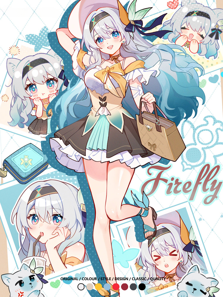 崩壞:星穹鐵道流螢遊戲周邊短袖T恤