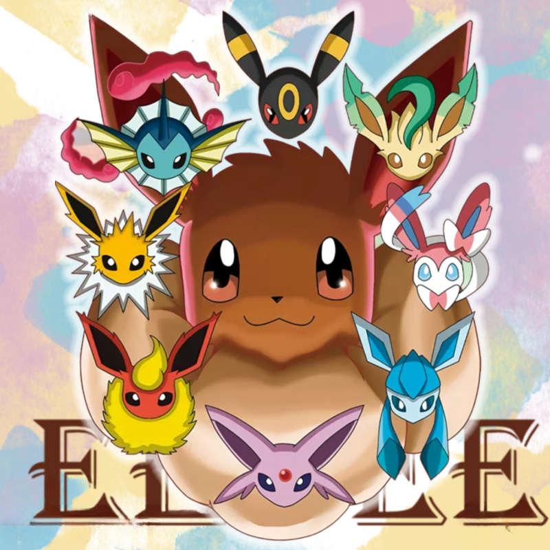 精靈寶可夢伊布動漫周邊短袖T恤