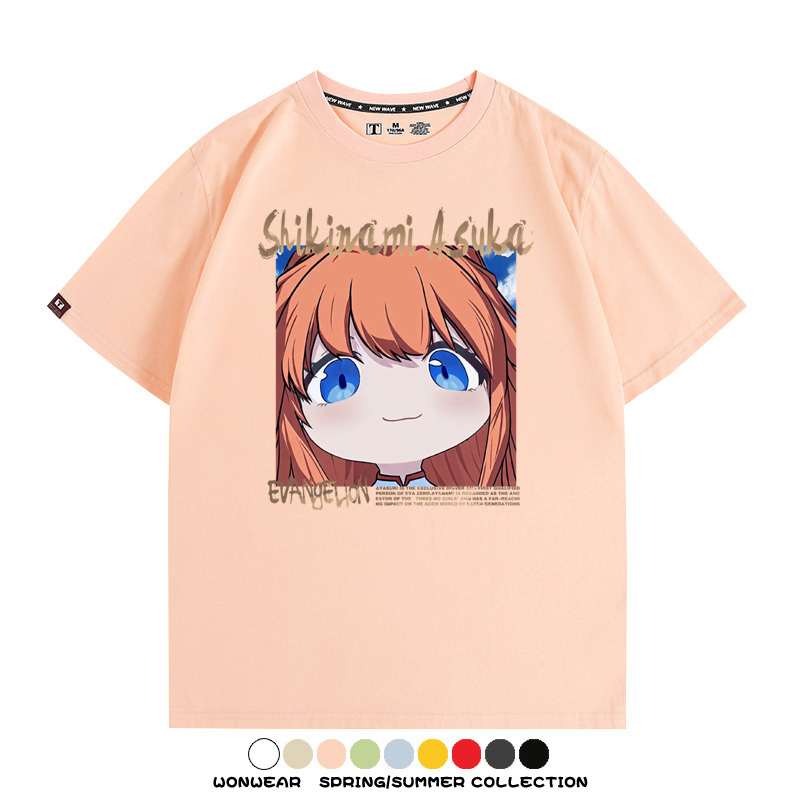 EVA可愛大頭表情 親子情侶裝寬鬆短袖T