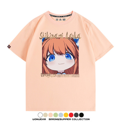 EVA可愛大頭表情 親子情侶裝寬鬆短袖T