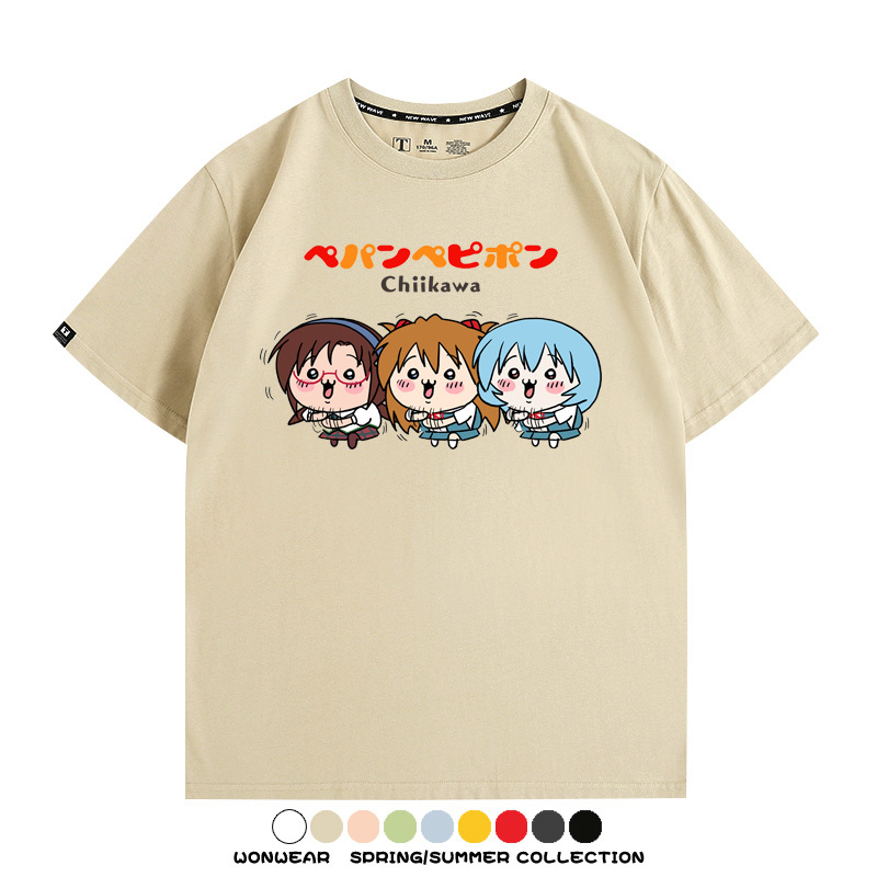 Chiikawa聯動EVA 親子情侶裝寬鬆短袖T