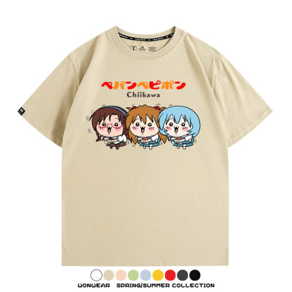 Chiikawa聯動EVA 親子情侶裝寬鬆短袖T