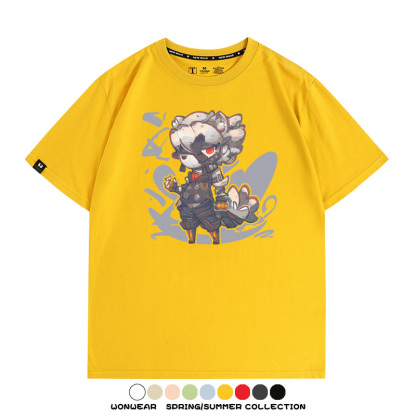 絕區零遊戲安比妮可可琳卡通Q版同款短袖夏季純棉T恤衫二次元COS