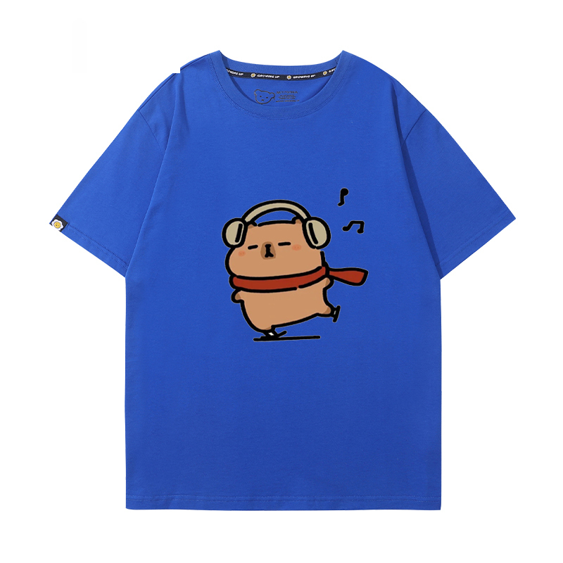 卡皮巴拉 2024親子情侶男女同款 T恤