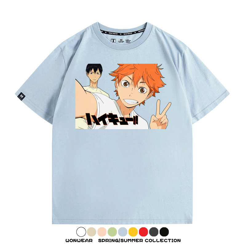 排球少年動漫周邊短袖T恤