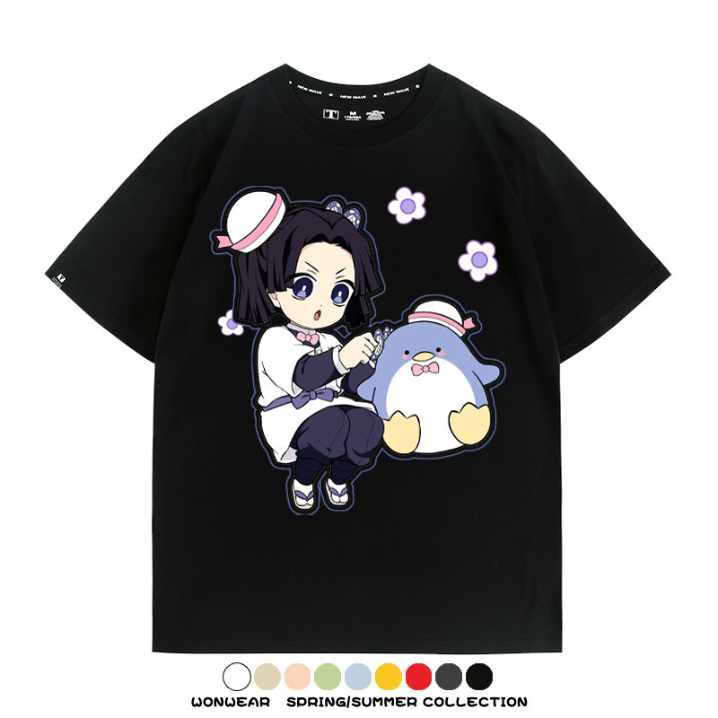 鬼滅之刃聯名三麗鷗 親子情侶裝寬鬆短袖T