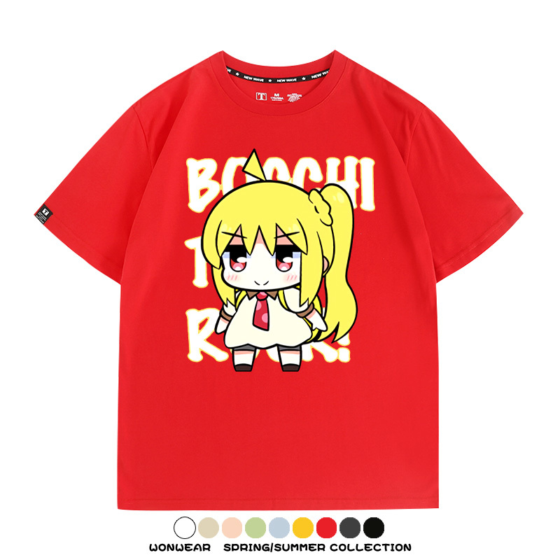 Q版孤獨搖滾 親子情侶裝寬鬆短袖T