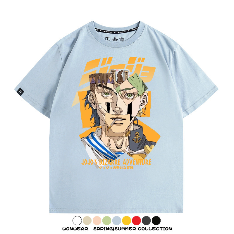 JOJO的奇妙冒險聯名 親子情侶裝寬鬆短袖T