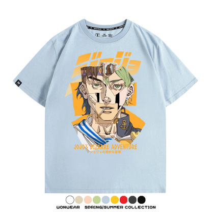 JOJO的奇妙冒險聯名 親子情侶裝寬鬆短袖T