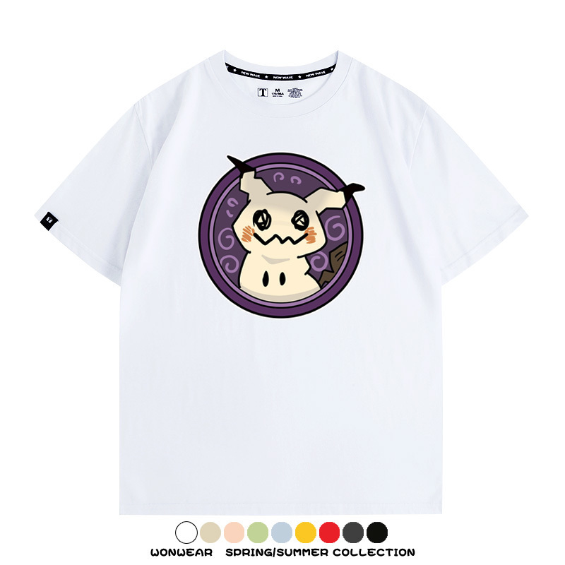 寶可夢卡通可愛頭像合集 親子情侶寬鬆短袖T