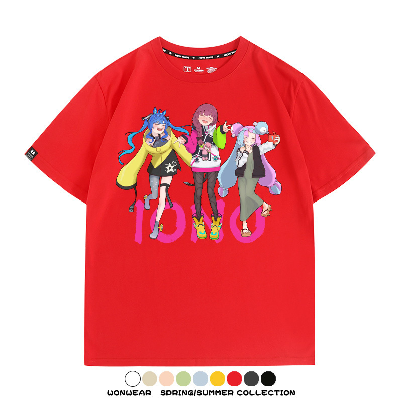 精靈寶可夢朱紫x孤獨搖滾 親子情侶寬鬆短袖T