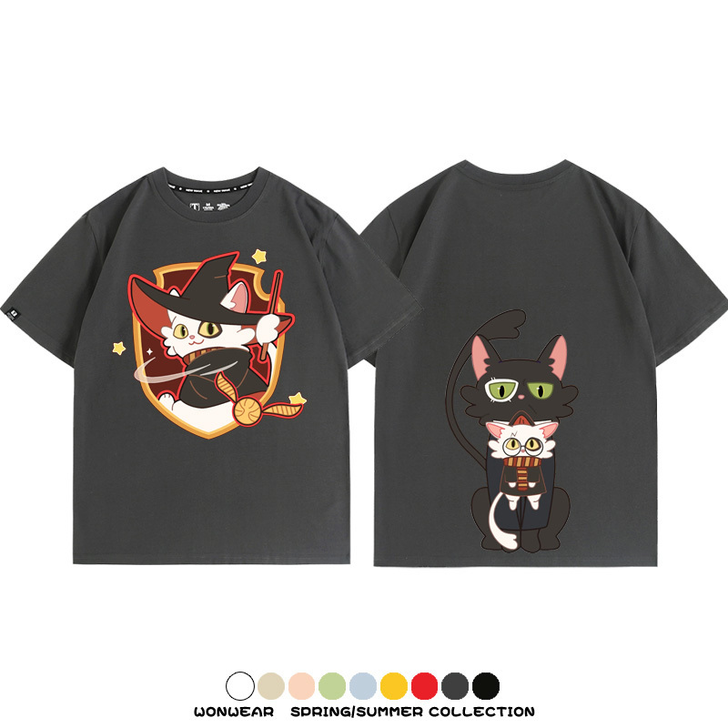 鈴芽之旅大臣聯名哈利波特 親子情侶裝寬鬆短袖T