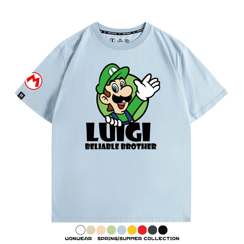 超級瑪利歐兄弟聯名 親子情侶寬鬆短袖T