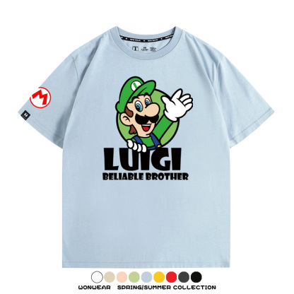 超級瑪利歐兄弟聯名 親子情侶寬鬆短袖T