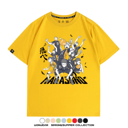 排球少年動漫周邊短袖T恤