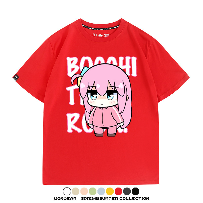 Q版孤獨搖滾 親子情侶裝寬鬆短袖T