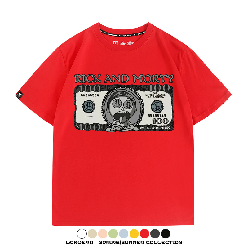 瑞克和莫蒂動漫周邊短袖T恤