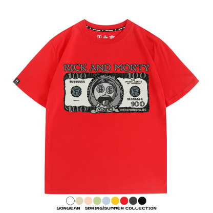 瑞克和莫蒂動漫周邊短袖T恤