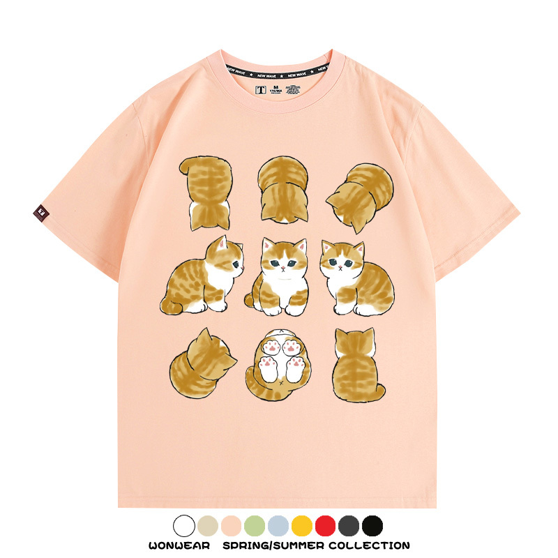 貓福珊迪可愛萌寵周邊短袖T恤