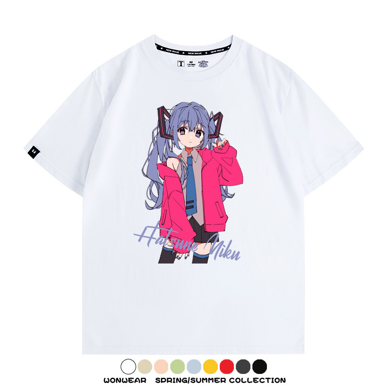 MIKU曲繪初音未來 親子情侶裝寬鬆短袖T