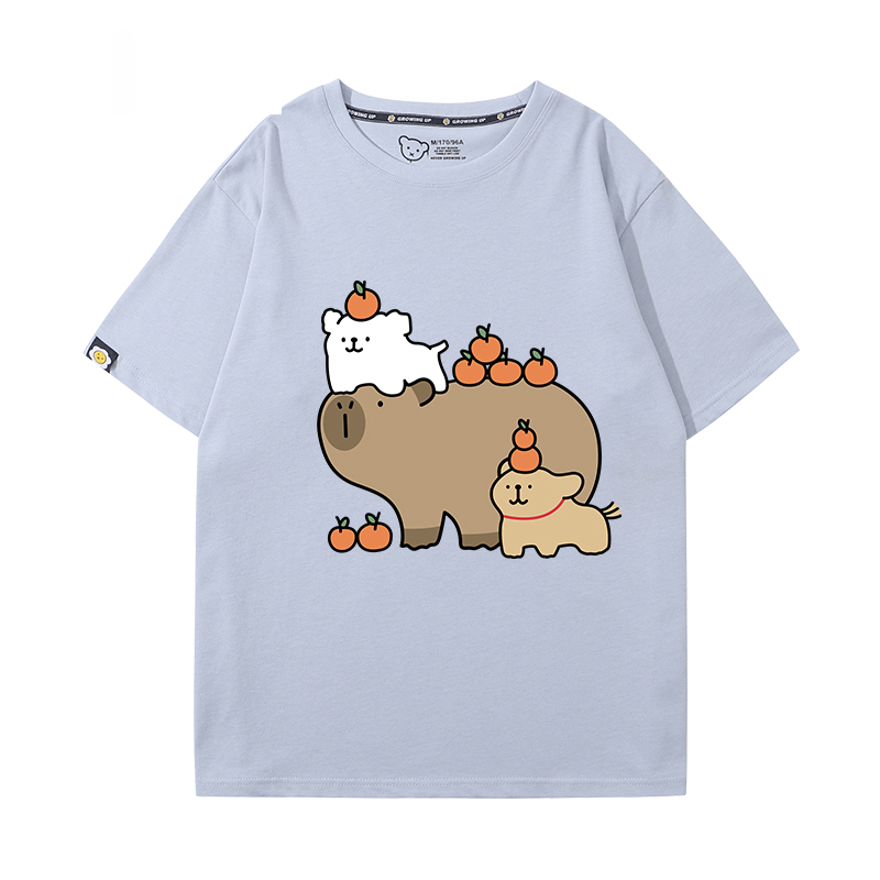 卡皮巴拉 2024親子情侶男女同款 T恤