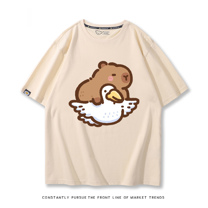 卡皮巴拉 2024親子情侶男女同款 T恤