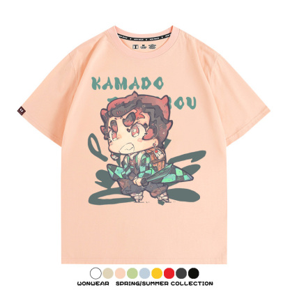 Q版鬼滅之刃動漫周邊短袖T恤