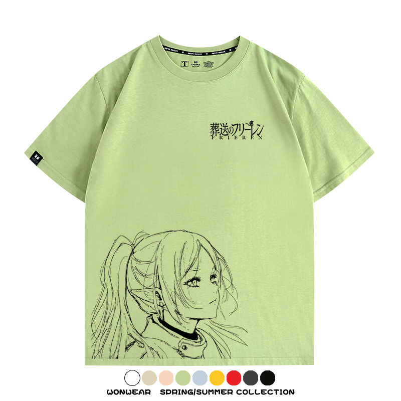 葬送的芙莉蓮原畫線條 親子情侶寬鬆短袖T