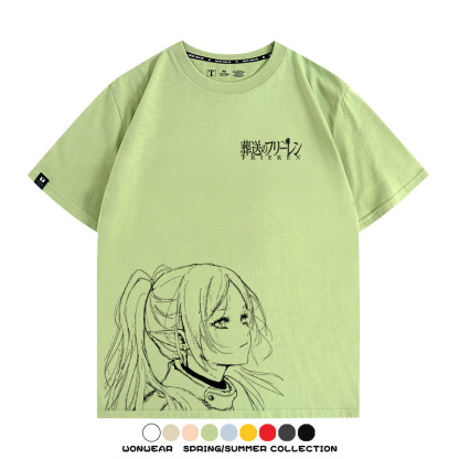 葬送的芙莉蓮原畫線條 親子情侶寬鬆短袖T