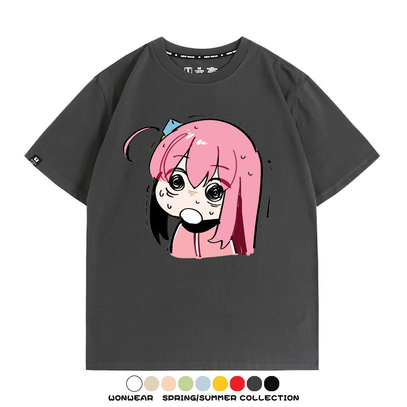 孤獨搖滾後藤一里動漫周邊短袖T恤