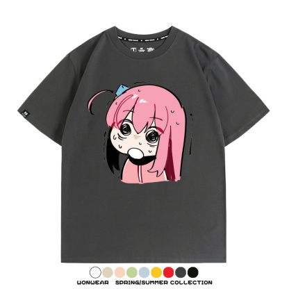 孤獨搖滾後藤一里動漫周邊短袖T恤