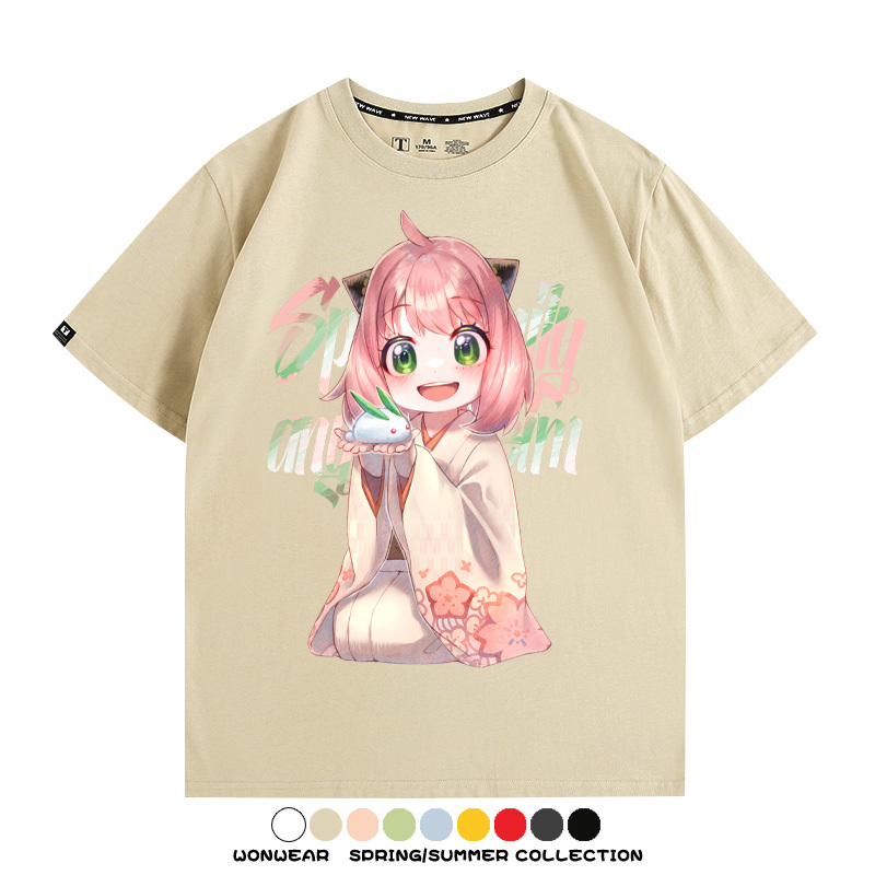 間諜家家酒動漫周邊短袖T恤