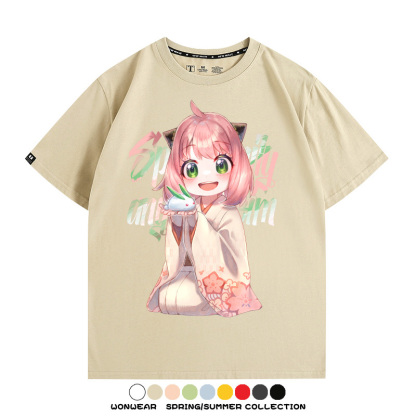 間諜家家酒動漫周邊短袖T恤