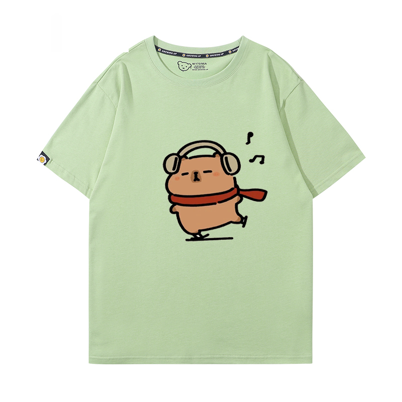 卡皮巴拉 2024親子情侶男女同款 T恤