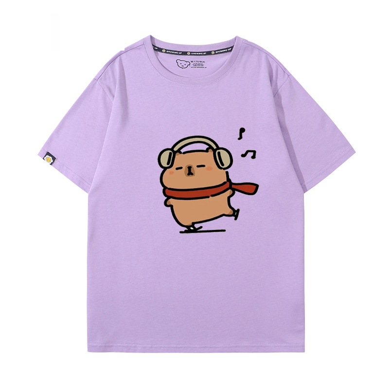 卡皮巴拉 2024親子情侶男女同款 T恤