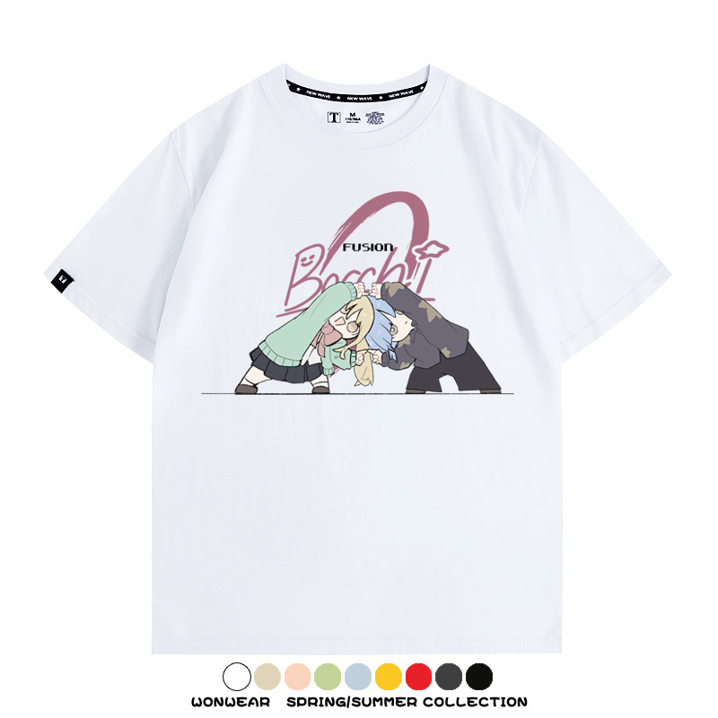 孤獨搖滾日系二次元 親子情侶裝寬鬆短袖T