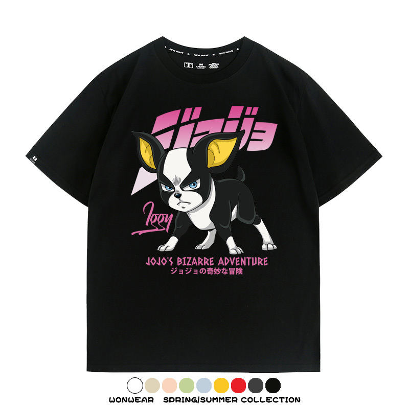 JOJO的奇妙冒險聯名伊奇愚者替身 親子情侶裝寬鬆短袖T