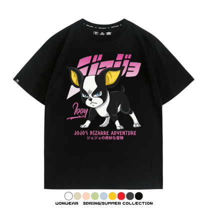 JOJO的奇妙冒險聯名伊奇愚者替身 親子情侶裝寬鬆短袖T