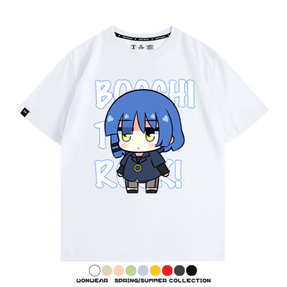 Q版孤獨搖滾 親子情侶裝寬鬆短袖T