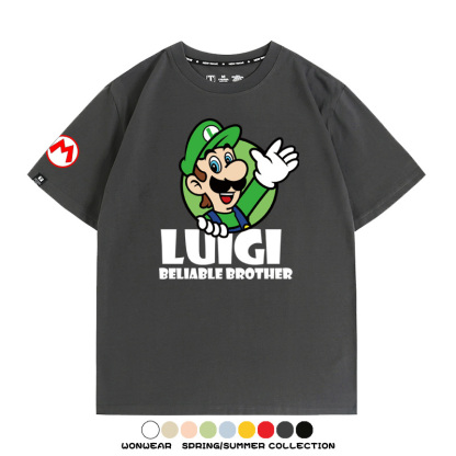 超級瑪利歐兄弟聯名 親子情侶寬鬆短袖T