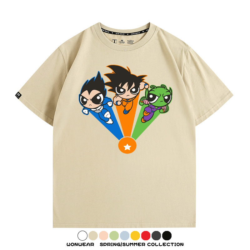 七龍珠飛天小女警聯名 親子情侶裝寬鬆短袖T