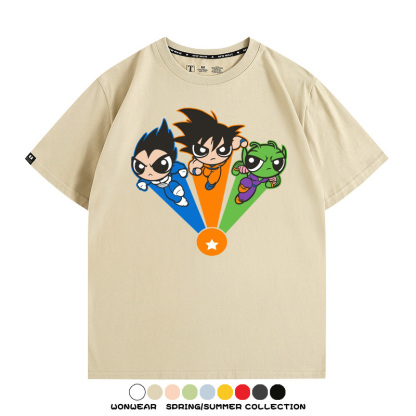 七龍珠飛天小女警聯名 親子情侶裝寬鬆短袖T