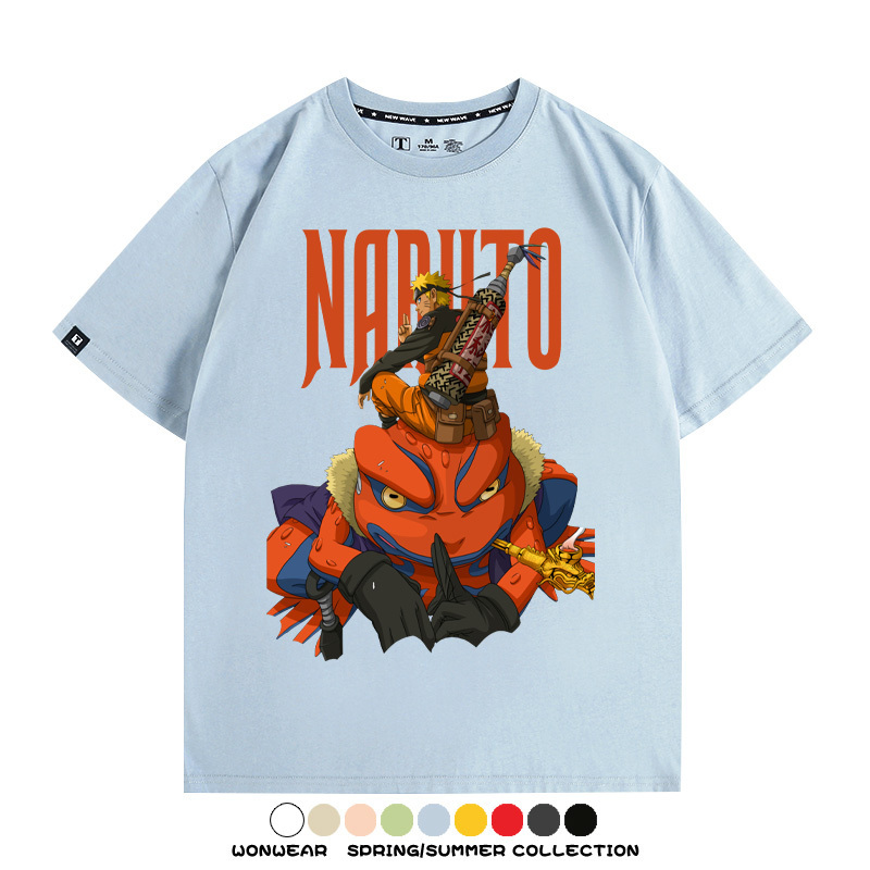 火影忍者蛤蟆吉旋渦鳴人動漫周邊短袖T恤