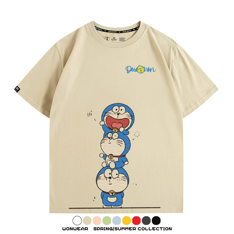 哆啦A夢聯名 親子情侶裝寬鬆短袖T