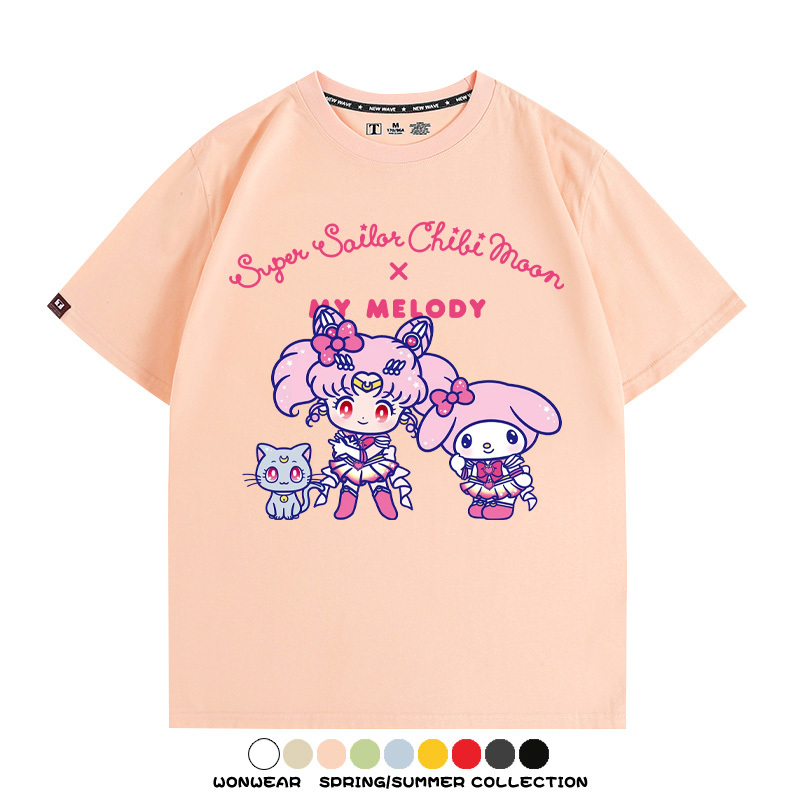 美少女戰士聯名三麗鷗周邊短袖T恤