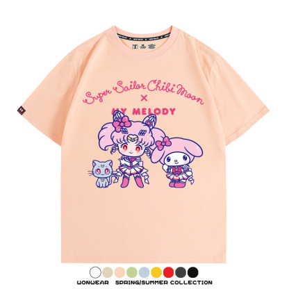 美少女戰士聯名三麗鷗周邊短袖T恤