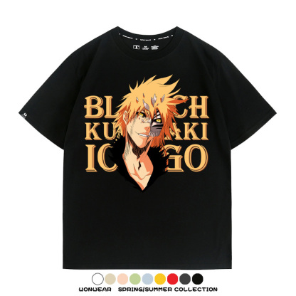 黑崎一護死神動漫周邊短袖T恤