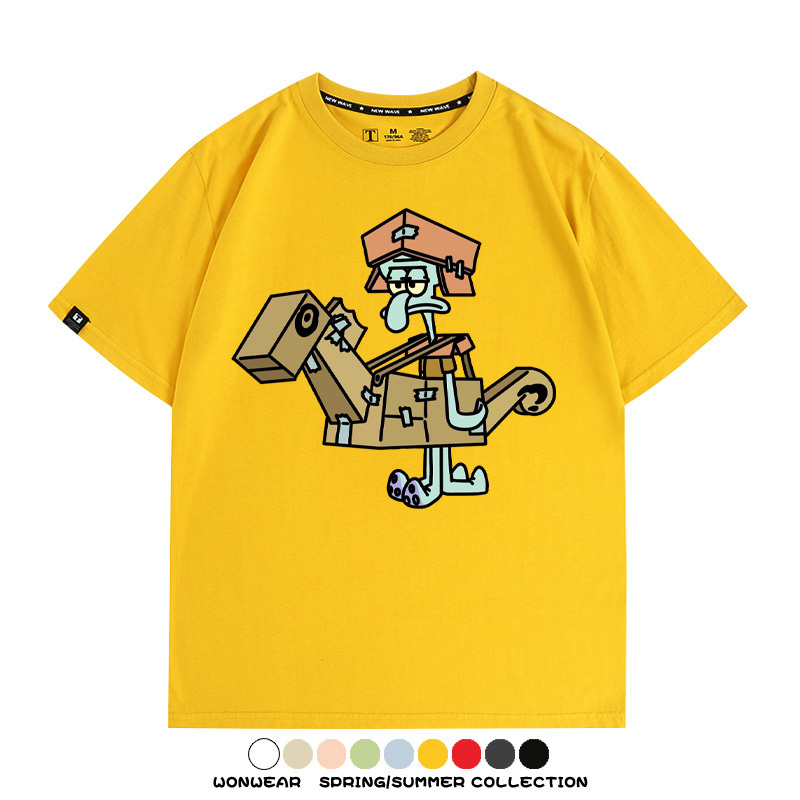 海綿寶寶惡搞動漫周邊短袖T恤